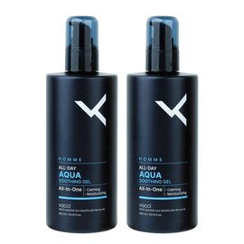 Bazzi (1+1)바찌 옴므 4in1 올데이 아쿠아 수딩젤 올인원 300ml /끈적이지않는 진정 쿨링젤 (1+1) Bacci Homme 4in1 All-Day Aqua Soothing Gel All-In-One 300ml / Non-sticky Soothing Cooling Gel