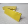Daltile Sunflower Yellow Ceramic Tile Bullnose Backsplash Curved Edge Subway