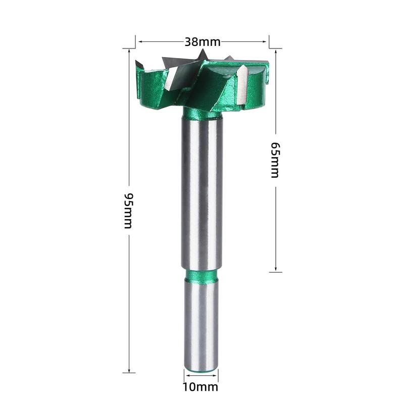 HUHAO Forstner Drill Bits 38mm (1-1/2 inch) Carbide Upgraded Version