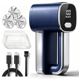 Fabric Shaver Rechargeable Lint Remover with 3 Extra Blades & Light