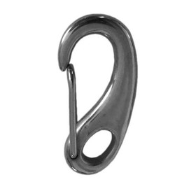 4 Pack Heavy Duty Stainless Steel Spring Snap Rope Hook, Flag Pole, Carabiner 2 Inch Marine Grade 316 Stainless Steel Clip Egg Type Multifunctional Quick Link Carabiner Flag Pole Hardware