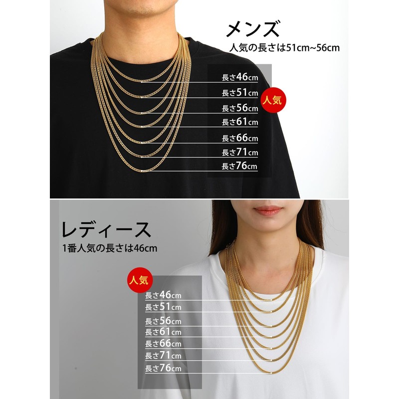 ChainsHouse Kihei Necklace, Men's, Chain Only, Rustproof, Stainless Steel, Silver,