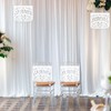 Mexican Wedding Decorations White Papel Picado Bride and Groom Chair