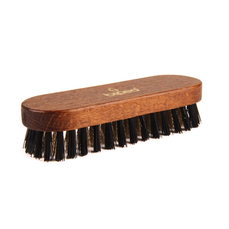 Z2444 Exclusive Suede Brush, Brown Lacquered with Brass
