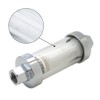 Reusable 1/4" 5/16" 3/8" Chrome Glass Inline Fuel Filter Replacement
