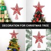 IMIKEYA Christmas Decor Star Tree Topper: Glittered Tree Topper Metal