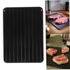 SHOWERORO Thawing Tray Aluminum 29.5x20.8x0.3cm Fast Defrosting Plate Kitchen Tool