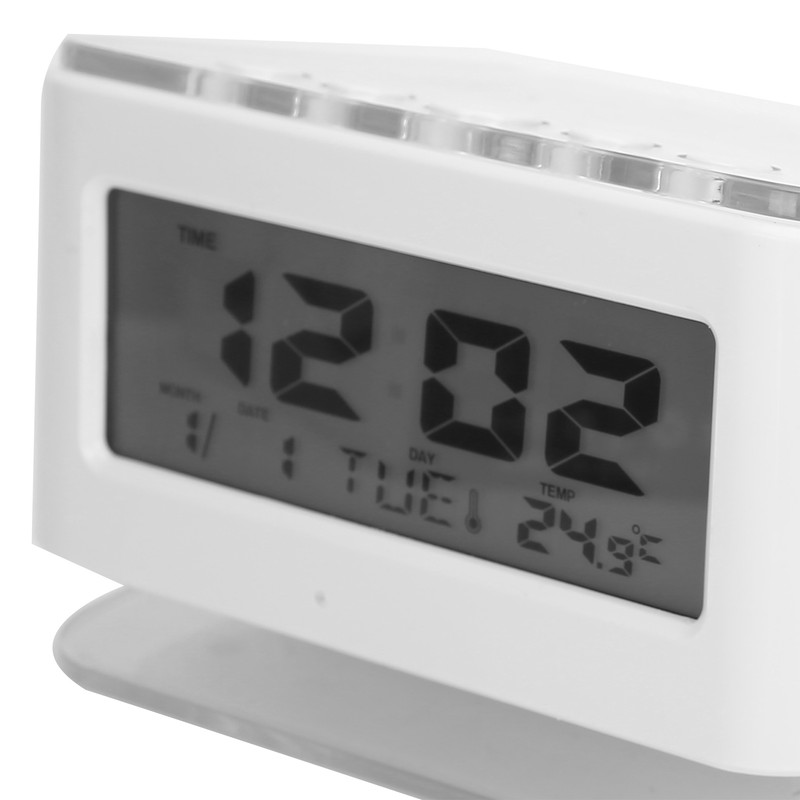 LCD Clock Date Temperature Display Mute Electronic Backlight Alarm Clock