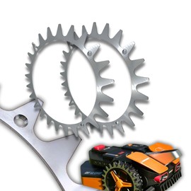 5M Energy Stainless Steel Spikes Compatible with Worx Landroid L and Vision Brushed Traction Improvement Lawnmower