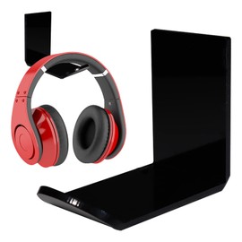 2 Packs Mount Gaming Headset Holder, Headphone Hanger Holder Wall Mount, No Drilling Required - Universal Headphone Headset Stand with Cable Clip, Headphone Hook Save Space Durable Headset Stand