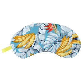 Natural Materials, Salt Power, Warm with the Power of Mung Beans, Salt Eye Pillow, Resort Banana, Blue, Large, 11.4 x 5.1 x 0.6 inches (29 x 13 x 1.5 cm), Wrap Your Eyes Tightly, Relax with Cypress