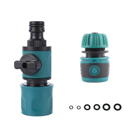 VReder Quick Release in Line Hose Shut Off Valve, Male and Female Connector Valve Extender Garden Hose Quick Connector Set for Join Garden Hose Pipe Tube and tap, Hose Reel
