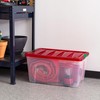 IRIS USA 94 Qt. Stackable Plastic Storage Bins with Lids,