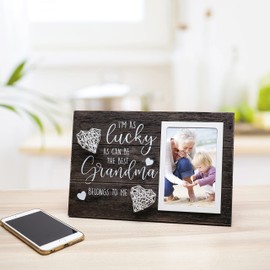 EVA murmure,Christmas，Birthday,mothers day and Pregnancy Announcement Gifts for Women Nana and Newly Grandmother From Grandkids- Mothers Day Gifts From Daughter Grandkids 4x6 Picture Frame
