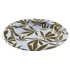 Neranena Metal Ashtray Outdoor Indoor Round Ashtrays 5.5 Inch (White-Green)