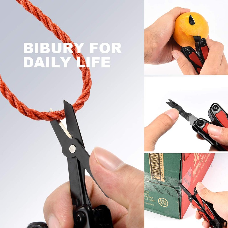 BIBURY Multitool, 14 in 1 Multitools Pliers with Can Opener,