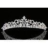 Flower Branch Rhinestone Crystal Beads Bridal Tiara Crown T930