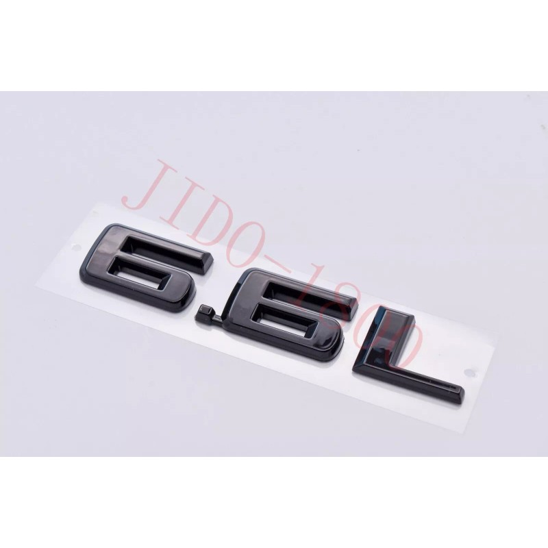 OEM NEW Hood Body Style 6.6L Emblem Badge Gloss Black