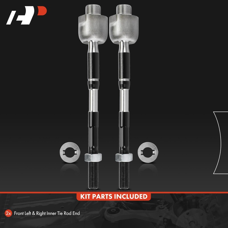 A-Premium 2 x Front Inner Tie Rod Ends, Compatible with