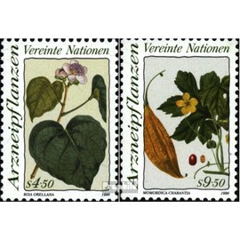 UN - Vienna 102-103 (complete.issue.) fine used/cancelled 1990 Medicinal Plants (Stamps for collectors) plants/mushrooms