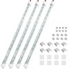 Linkstyle 4PCS 12V LED Interior Light Bar, 192LEDs LED Light