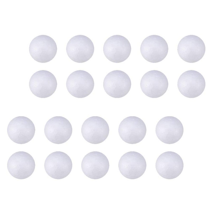 SUPVOX 200 White Foam Balls Polystyrene Balls for Christmas Wedding