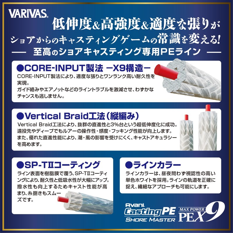 VARIVAS Abani Casting PE Max Power X9 Shore Master 668.6