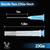 50 Pack 3ml Syringes with Needle-23Ga 1 Inch Needle with
