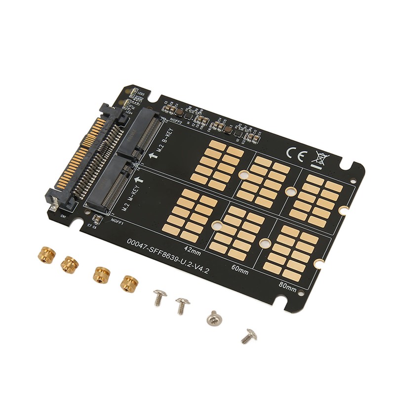 M.2 NVME SATA to U.2 Adapter Card NVME SATA Dual