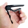 Stanz (TM) Single-handed Guitar Trigger Capo Quick Change (Black)