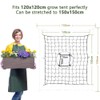TOMVAES Grow Net, Trellis Netting, Elastic, Black, Square, Plant Support,