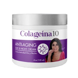 Colageina 10 Anti-Aging Day & Night Cream - Reduce the Appearance of Fine Lines & Wrinkles with Hydrolyzed Collagen and Hyaluronic Acid - 4 oz (120 ml)
