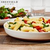 Sheffield Home Stoneware Flat Pasta Bowls, Set of 4 Stylish