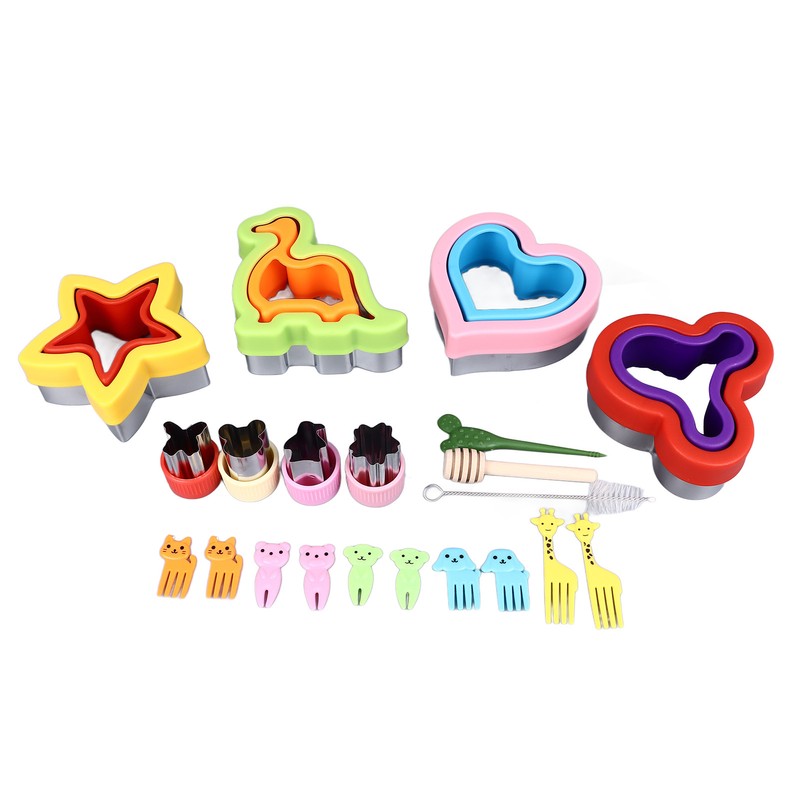 21PCS Sandwich Cutter and Sealer Bread Sandwich Shaper Dinosaur Star