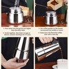 DeeKleen Stainless Steel Moka Pot Espresso Maker,Stovetop Moka Pot,Percolator Coffee
