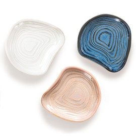 Pretty Jolly Ceramic Spoon Rest for Stove Top Kitchen Spoon Holder for Counter Coffee Spoon Rest Dune Shape Utensil Rest Dishwasher Safe Spatula Rest Home Decorative Set of 3