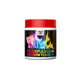 HANSA Rainbowflame Fire Colour Powder for Colourful Fire (500 g) Dry Powder for Flame Dyeing | Fire Colour for Fire Pits, Fireplace, Oven | Fire Powder