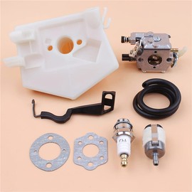 Gubeter Carburetor Choke Rod Lever Air Filter Kit for Husqvarna 50 51 55 55 55 Rancher Chainsaw for Walbro WT 170 1 503281504