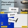 Dry Erase Magnetic Labels - Reusable Sticky Notes - Magnetic