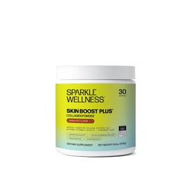 Sparkle Wellness Péptidos de colágeno hidrolizado bioactivo VERISOL | Suplemento de colágeno en polvo con vitamina C y ácido hialurónico para la salud del cabello, la piel y las uñas | Skin Bo