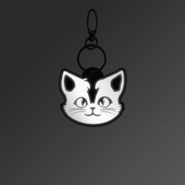 Reflexy Cat Reflector Pendant – Recycled Felt Pedestrian Reflector Reflector Pendant Cat House Cat House Cat House Cat Pet Elegant
