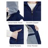 ZSHOW Women's Winter Padded Vest Removable Hooded Outwear Jacket (Navy,