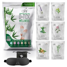 QVENE 60 Parches para Pies WELLNESS FOOT PADS 6 Esencias Naturales