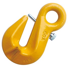 5/16" Grade 80 Eye Grab Hook with Locking Pin Breaking Strength 18000 LBS WLL 4500 LBS