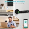 Double Row Digital Display Smart Door Lock App Control Aluminum