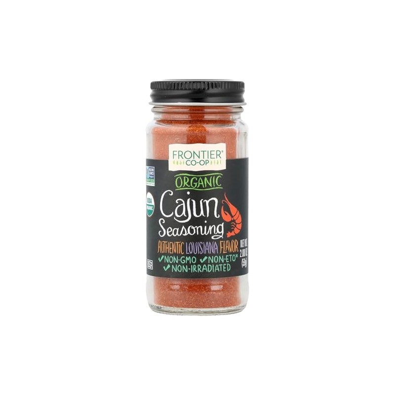 Frontier Co-op Organic Cajun Seasoning - Louisiana-Style Spice Blend for