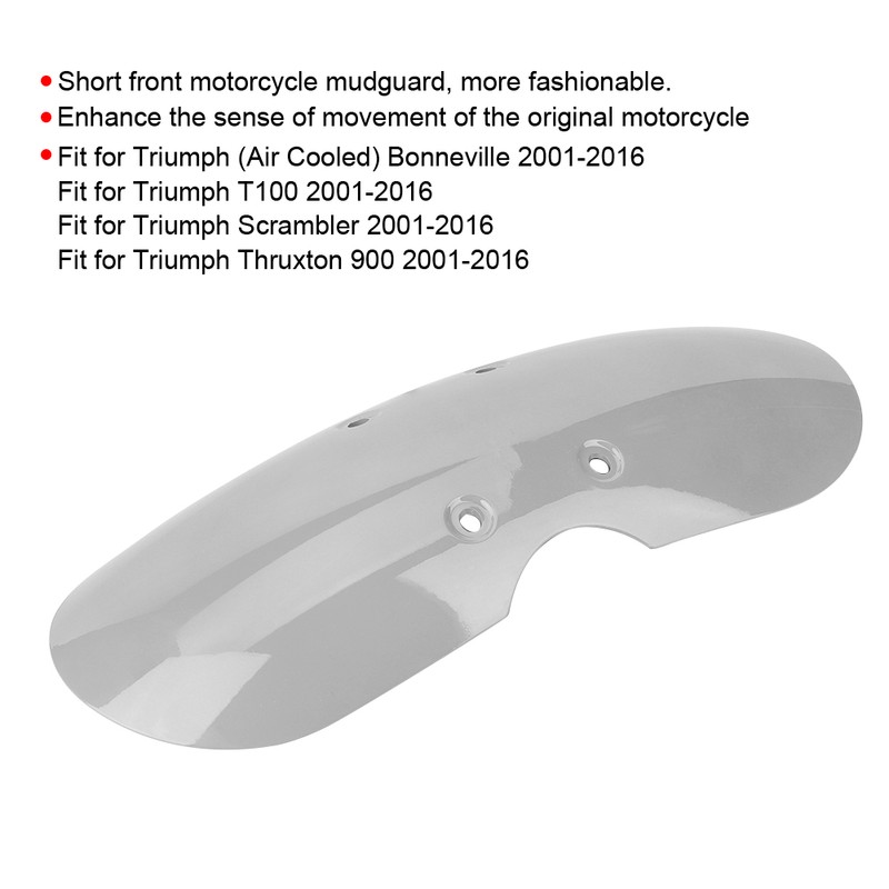 Motorcycle Short Front Mudguard Cover Guard Fit for Triumph T100