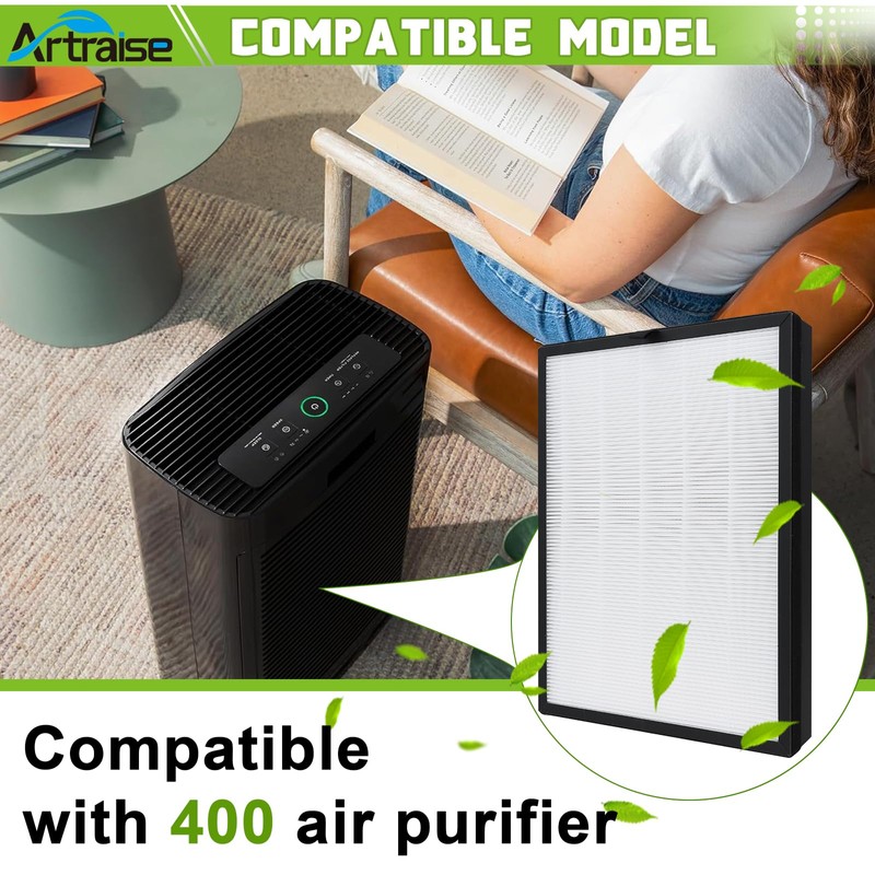 Artraise 400 Replacement Filter for Puroair 2 Pack Puro 400