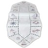 Raebel Tablecloth Table Runner Table Cloth Maritime Embroidery Wool White