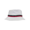 Flexfit Fischerhut Stripe Bucket Hat, white/firered/green, one size, 5003S